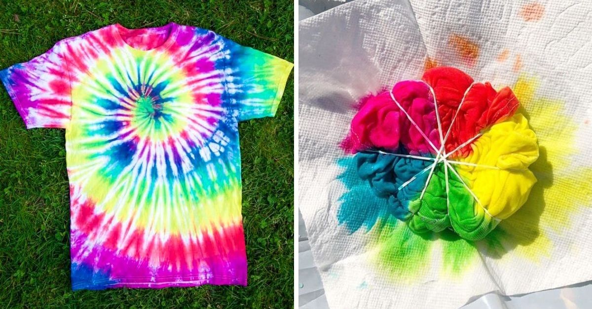 Farbowanie Ubrań Metodą Tie Dye
